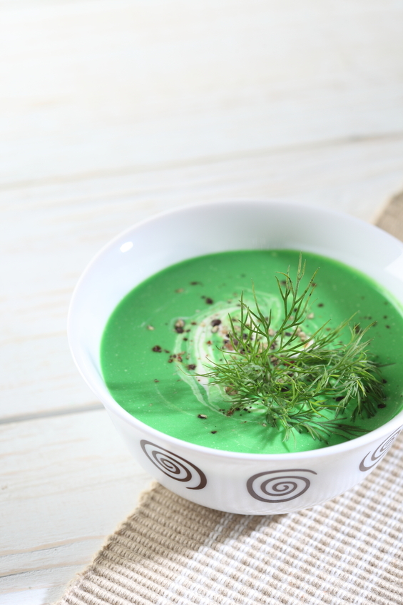 Creamy Spinach Soup with Garlic