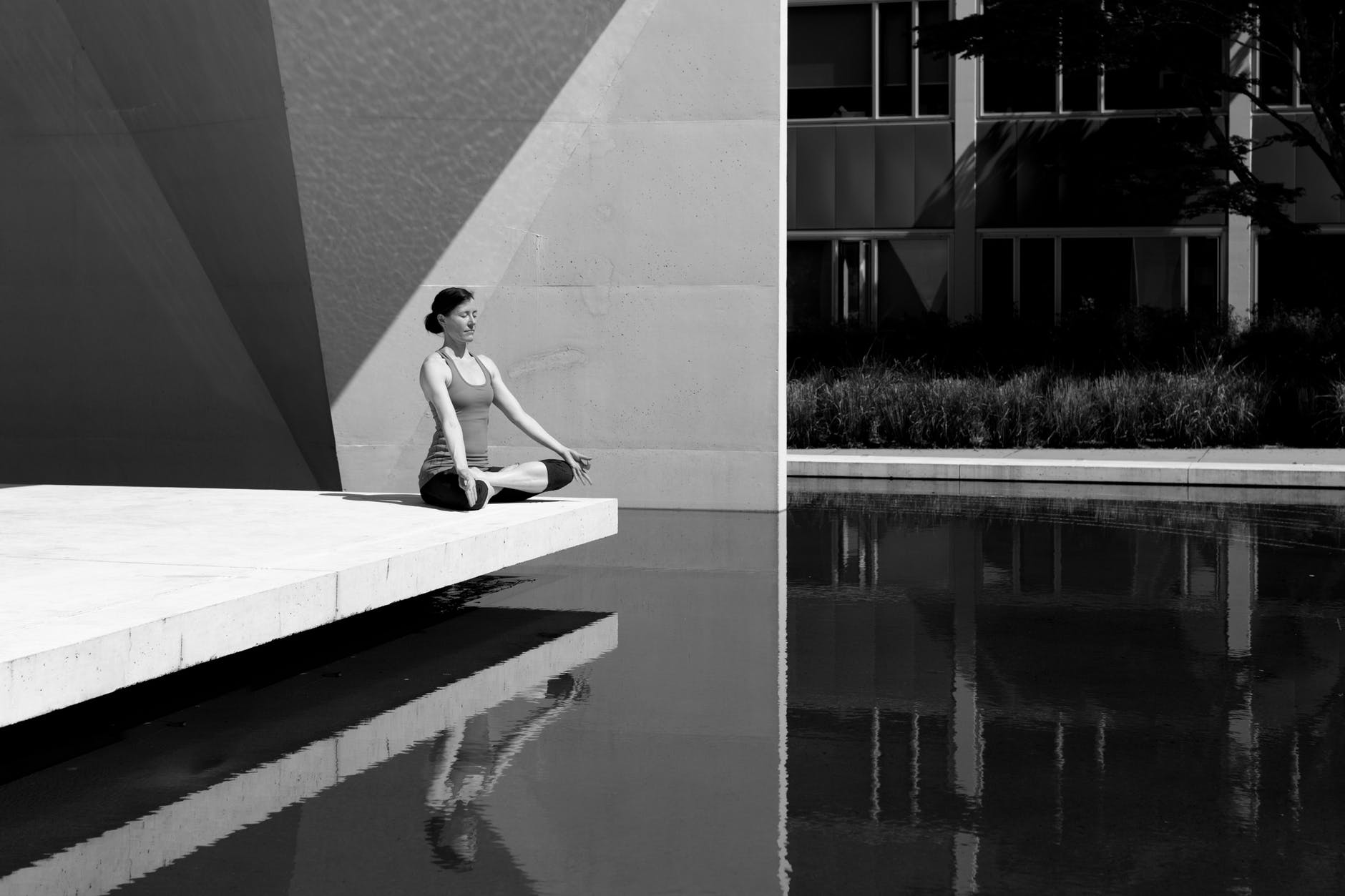 adult architecture black and white body