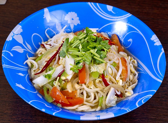 Sautéed Rice Noodles with Veggies